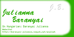 julianna baranyai business card